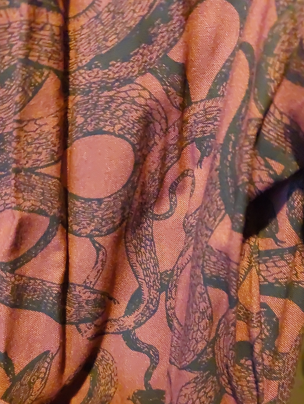Disturbia Red Snake Patterned Wrap Dresd - Picture 2 of 8
